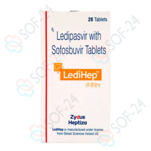 Ледипасвир и Софосбувир LedyHep Zydus 28 tab